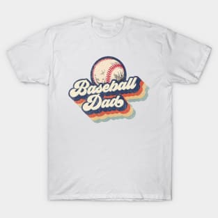 Retro Baseball Dad Father's Day T-Shirt